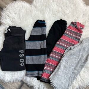 Aeropostale Kids Sweatpants & Long Shirt Set- Black, Gray, Pink